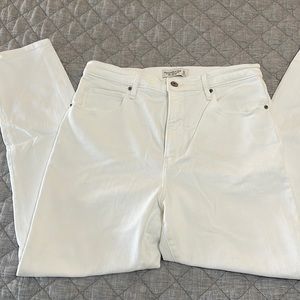 Ultra high rise skinny ankle jeans